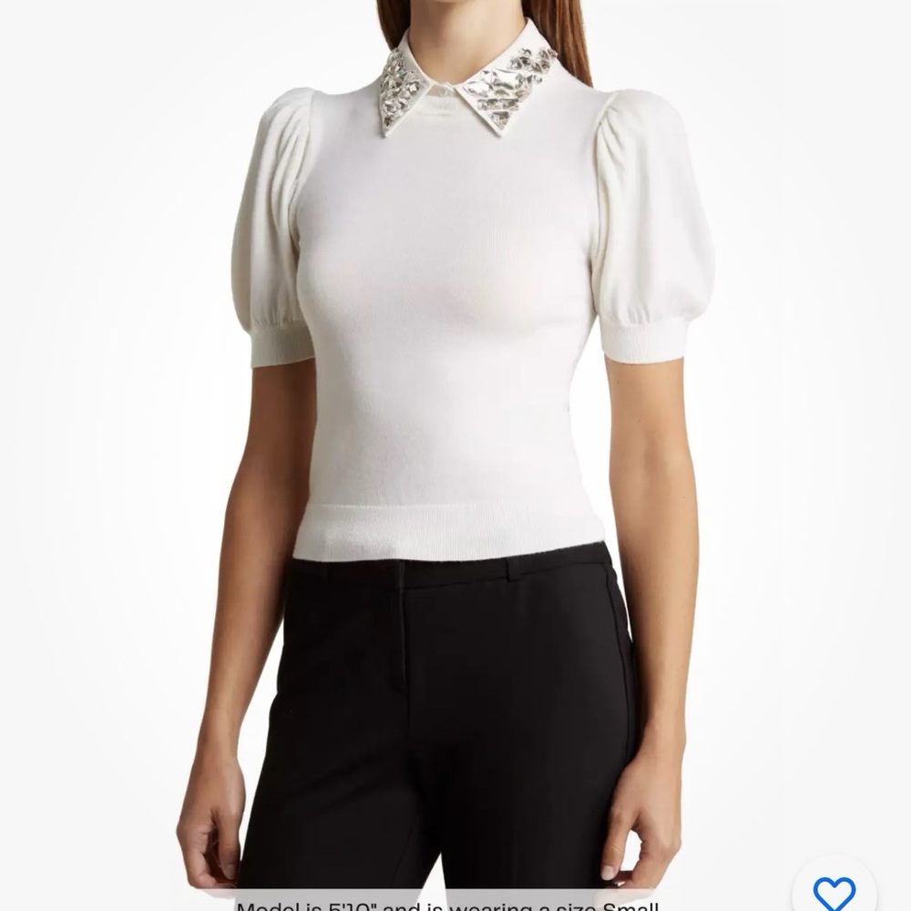 NEW WITH TAGS beautiful Alice and Olivia Ciara Embellished Collar - RETAIL $395